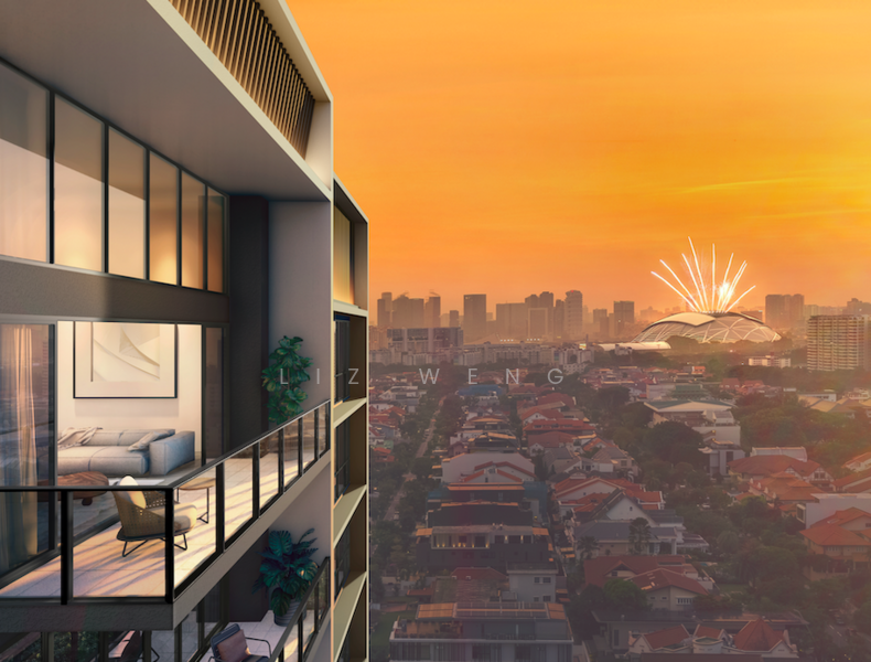 Emerald of Katong Condominium For Sale at S$ 1,400,000 | PropertyGuru Singapore - Balcony