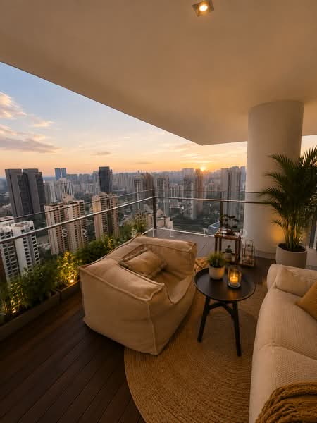 Skypark @ Somerset, 22 Saint Thomas Walk, Orchard / River Valley, 4 Bedrooms, 3,347 sqft, Apartment For Rent, by VINCENT LYE, 500045279 - Balcony - PropertyGuru.com.sg