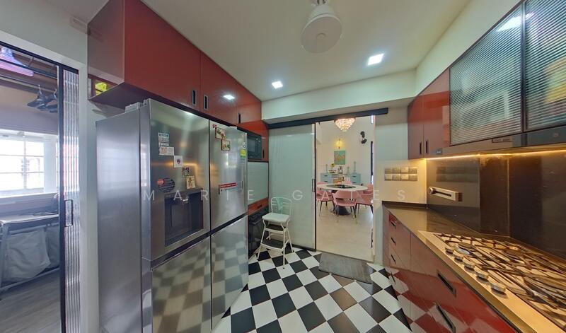 Kitchen and separate helpers room behind