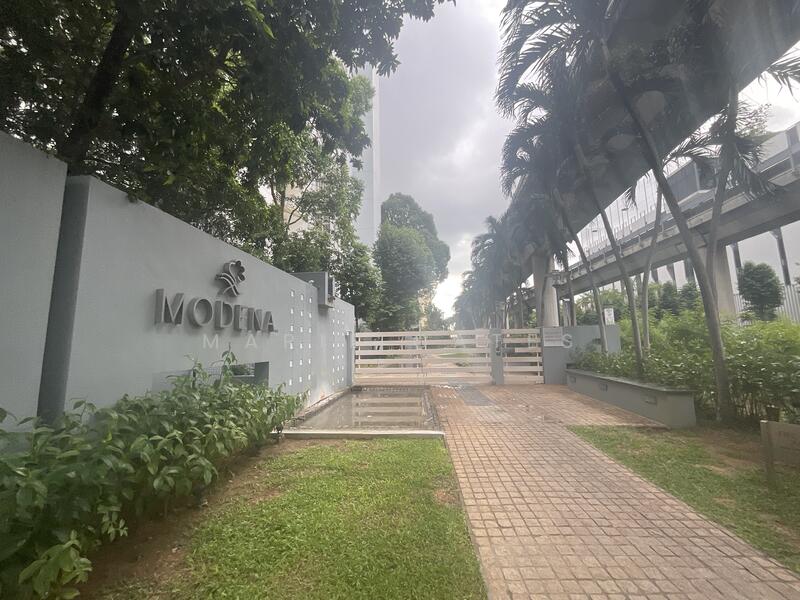 Condo side gate to Simei MRT and Mall