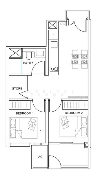 Penrose, 20 Sims Drive, 1 Bedroom, 560 sqft, Condominium For Rent, by Lawrence Phoon, 500047008 - PropertyGuru.com.sg