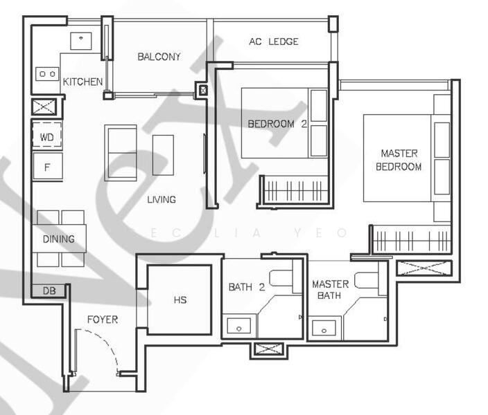 The Arden, 2 Phoenix Road, 2 Bedrooms, 721 sqft, Condominium For Rent, by Cecilia Yeo, 500047042 - PropertyGuru.com.sg