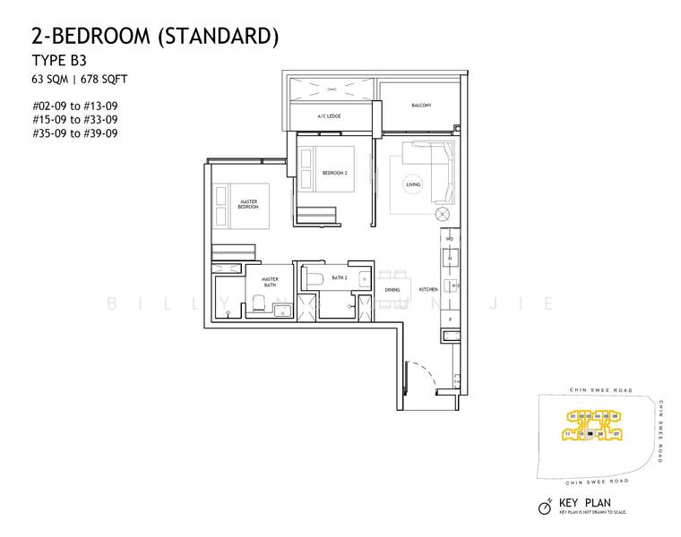 The Landmark, 173 Chin Swee Road, 2 Bedrooms, 688 sqft, Condominium For Rent, by Billy Ng Jun Jie, 500047543 - PropertyGuru.com.sg