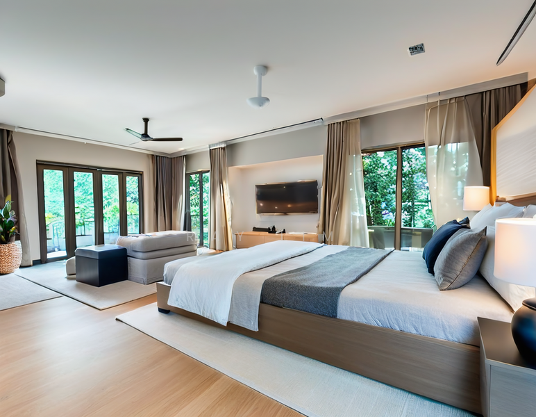 2 Storey Renovated GCB Stroll to MRT & Botanic Gardens Near Popular School, Cluny Park Road, 5 Bedrooms, 7,735 sqft, Good Class Bungalow For Rent, by Ray Lim, 500047617 - Master Bedroom - PropertyGuru.com.sg