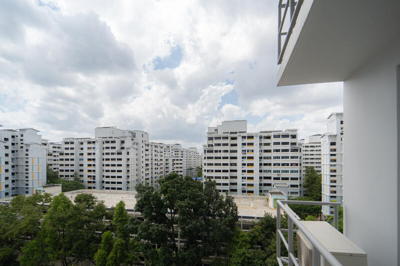 View from service yard