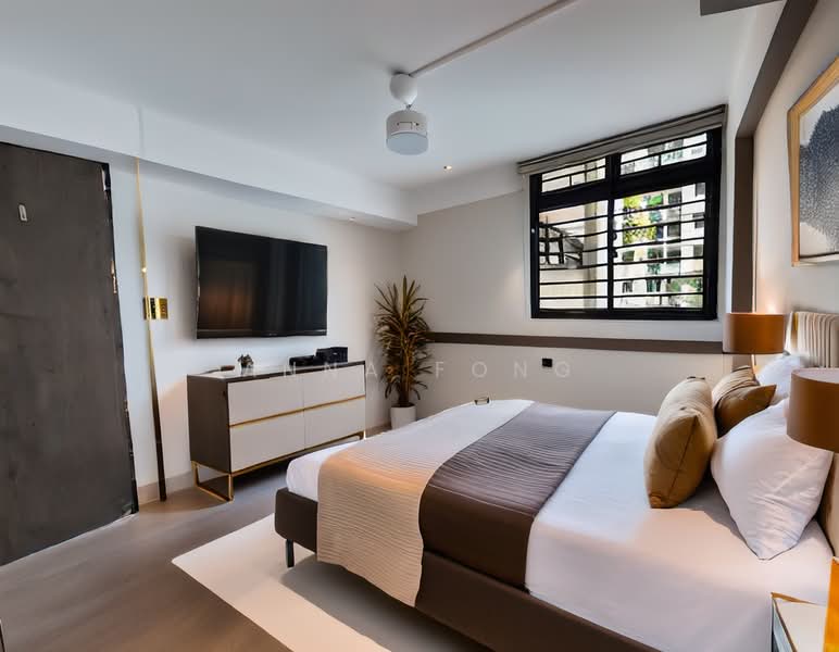 Bedroom virtual staging for reference 