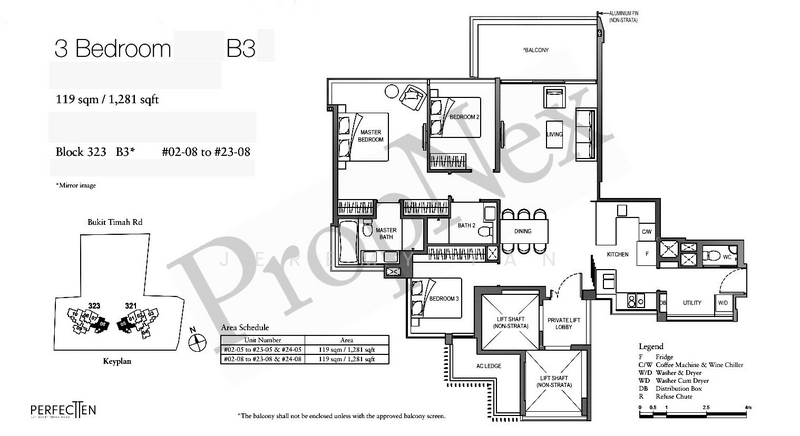 Perfect Ten, 323 Bukit Timah Road, 3 Bedrooms, 1,281 sqft, Condominium For Rent, by Jeremy Tan, 500048202 - PropertyGuru.com.sg