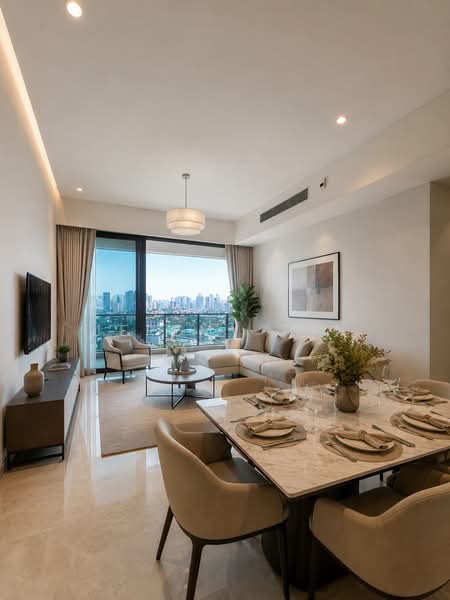 Perfect Ten, 323 Bukit Timah Road, 3 Bedrooms, 1,281 sqft, Condominium For Rent, by Jeremy Tan, 500048202 - Living Room (staged artist impression) - PropertyGuru.com.sg