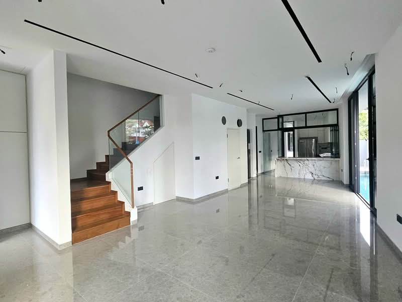 ⭐️⭐️⭐️LANDED7772⭐️⭐️⭐️Brand new Semi-D Semi-Detached House For Sale at S$ 6,080,000 | PropertyGuru Singapore - Living Room
