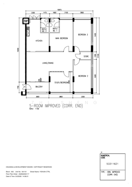 302 Yishun Central HDB Flat For Sale at S$ 699,000 | PropertyGuru Singapore