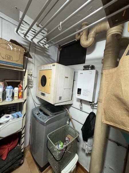 Balcony with Washine Machine &  Dryer