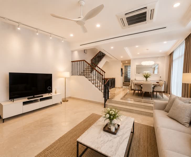 University Park, University Walk, 5 Bedrooms, 2,842 sqft, Semi-Detached House For Sale, by Cheryl Tang, 500048890 - Living Room - PropertyGuru.com.sg