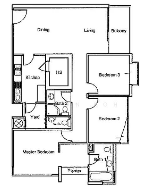 Sunville, 20 Saint Michael's Road, 3 Bedrooms, 1,173 sqft, Apartment For Rent, by Shawn Koh, 500049135 - PropertyGuru.com.sg