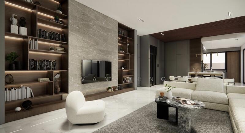 ⭐️⭐️LANDED7772@ 5BR Corner Terrace w Attic and Lift Brand New Opera Estate | Siglap, Opera Estate Tosca Fidelio Ernana Rienzi, 5 Bedrooms, 4,888 sqft, Corner Terrace For Sale, by Ivan Chng, 500049545 - Living Room - PropertyGuru.com.sg