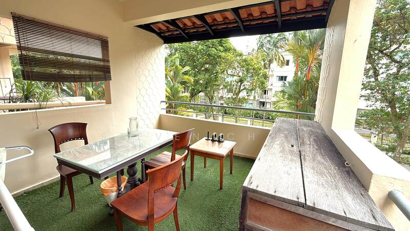 Spanish Village, 56 Farrer Road, Room Rental, 130 sqft, Condominium For Rent, by Steven Choo, 500049607 - Balcony - PropertyGuru.com.sg