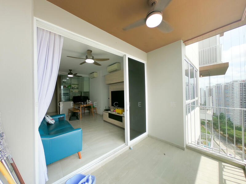 High Park Residences, 31 Fernvale Road, 3 Bedrooms, 872 sqft, Condominium For Rent, by Eugene Chen 陈加明, 500049804 - Living Room - PropertyGuru.com.sg