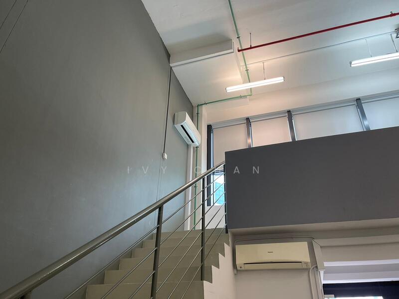 Oxley BizHub, 61 Ubi Road 1, 1,561 sqft, Light Industrial (B1) For Rent, by Ivy Chan, 500050110 - Upper loft work space for privacy  - CommercialGuru.com.sg