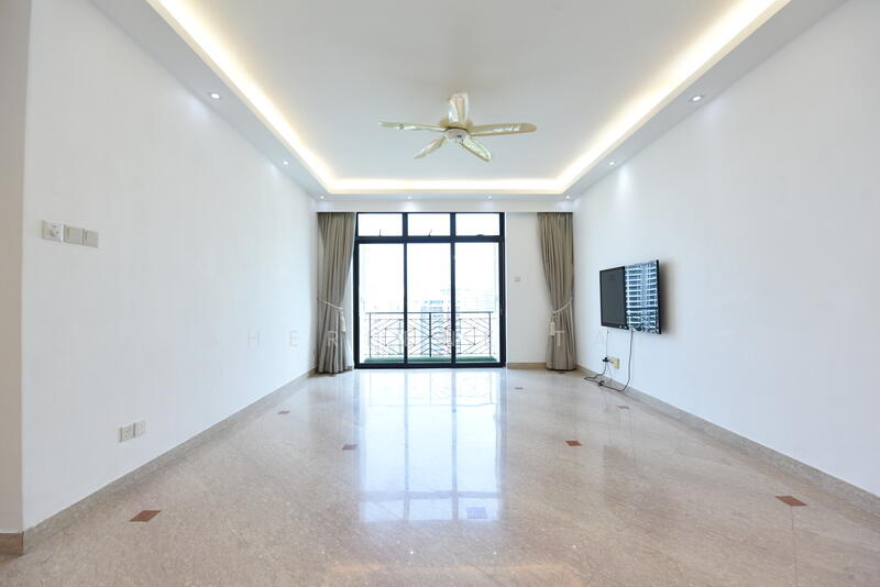 Spring Grove, 53 Grange Road, 3 Bedrooms, 1,389 sqft, Condominium For Rent, by Sherlene Tay, 500050209 - Living Room - PropertyGuru.com.sg