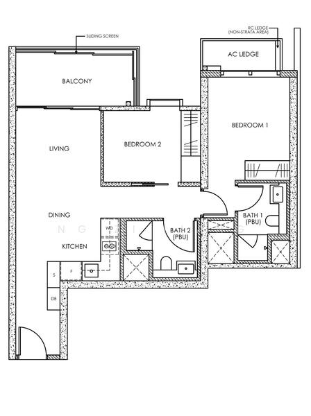 Midtown Bay, 120 Beach Road, 2 Bedrooms, 753 sqft, Condominium For Rent, by Ng Zi Liang, 500050233 - PropertyGuru.com.sg