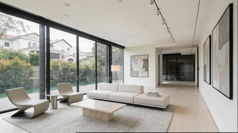 ⭐ HUGE LAND WIDE FRONTAGE SEMI-D THAT FEELS DETACHED ⭐ Semi-Detached House For Sale at S$ 15,900,000 | PropertyGuru Singapore - Living Room