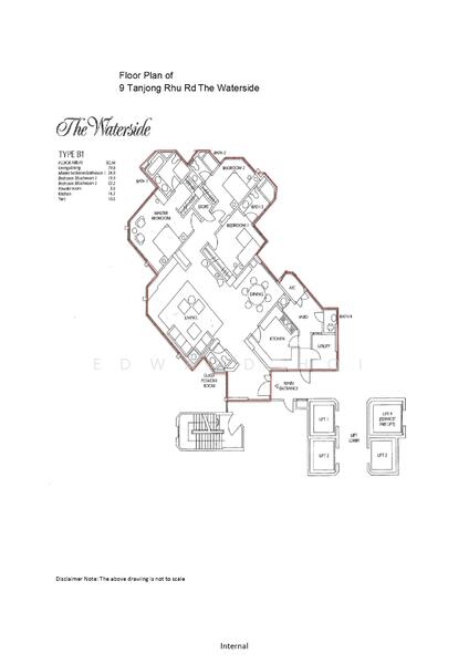 The Waterside, 9 Tanjong Rhu Road, 3 Bedrooms, 2,142 sqft, Condominium For Rent, by Edward Hoi, 500050429 - PropertyGuru.com.sg