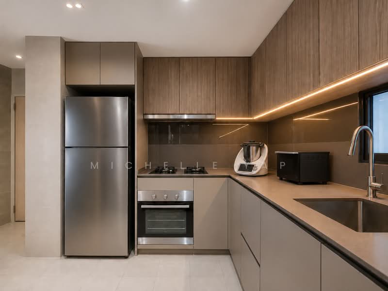 The Jovell, 19 Flora Drive, 4 Bedrooms, 1,270 sqft, Condominium For Sale, by Michelle Yap, 500050645 - Kitchen - PropertyGuru.com.sg