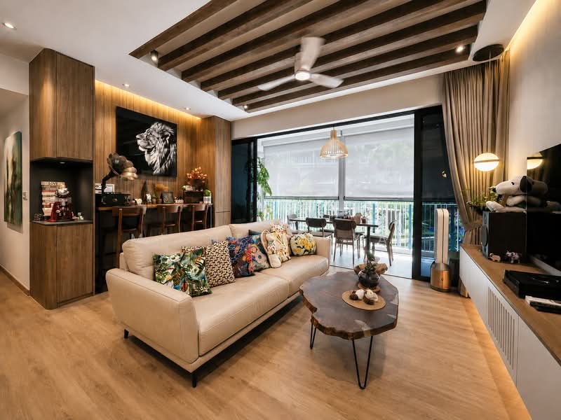 The Jovell, 19 Flora Drive, 4 Bedrooms, 1,270 sqft, Condominium For Sale, by Michelle Yap, 500050645 - Living Room - PropertyGuru.com.sg
