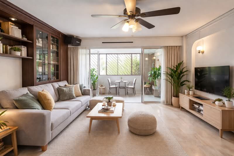 201 Jurong East Street 21, 201 Jurong East Street 21, 3 Bedrooms, 1,292 sqft, HDB Flat For Sale, by Melanie Aw, 500050657 - Living Room (Illustration purpose) - PropertyGuru.com.sg