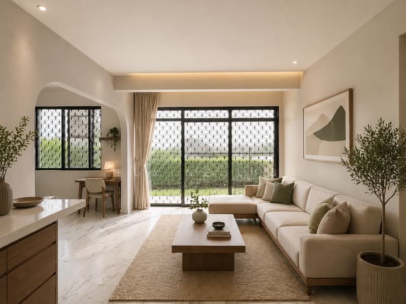 Huge Detached at Paya Lebar Crescent Suitable for Rebuild, , 5 Bedrooms, 3,500 sqft, Detached House For Sale, by Elaine Lin, 500051060 - Living Room - PropertyGuru.com.sg