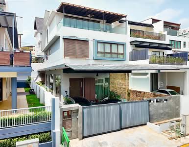 For Sale - 2.5 Storey Chic & Stylish Corner Terrace with Pool @ Serangoon Gardens