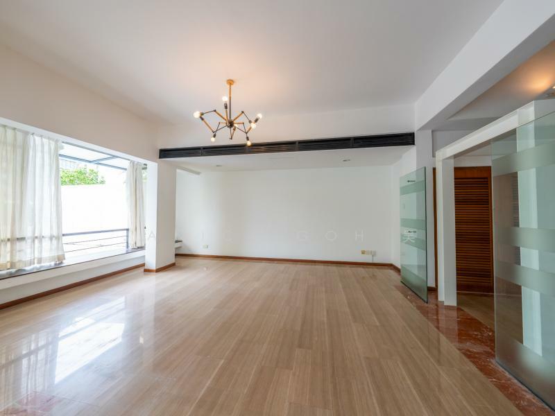 Quiet Corner House Goodman Estate Semi-Detached House For Sale at S$ 8,800,000 | PropertyGuru Singapore - Living Room