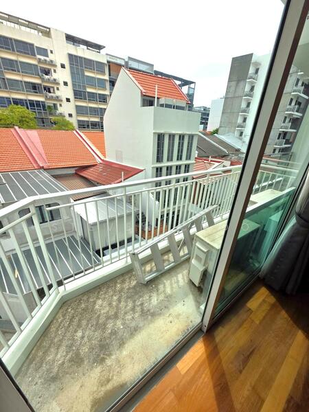 Rezi 26, 5 Lorong 26 Geylang, 2 Bedrooms, 796 sqft, Condominium For Rent, by Steven Choo, 500053085 - Balcony - PropertyGuru.com.sg