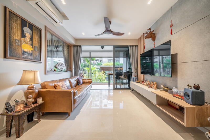Hundred Palms Residences Executive Condominium For Sale at S$ 2,688,888 | PropertyGuru Singapore - Living Room