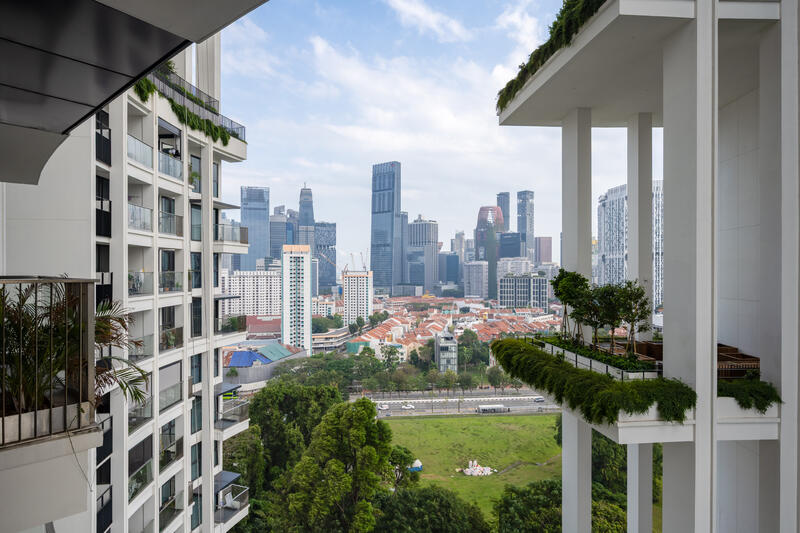 One Pearl Bank Condominium For Sale at S$ 2,268,000 | PropertyGuru Singapore - Balcony views