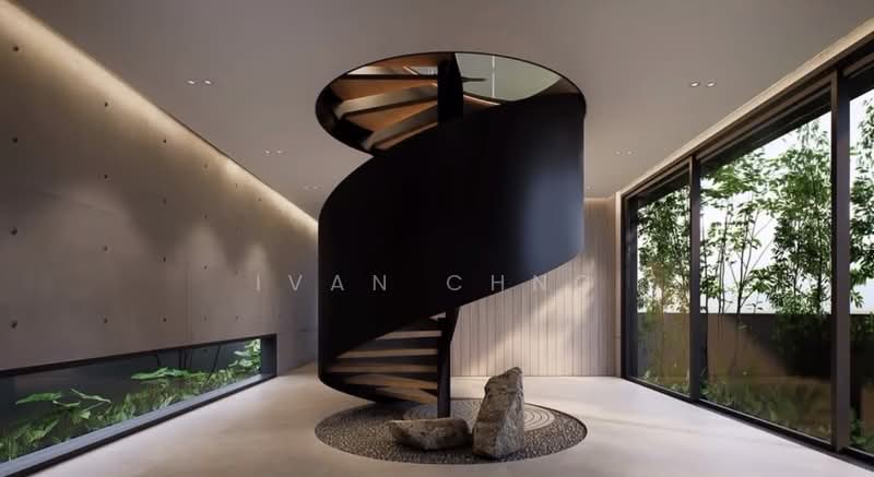 ⭐️⭐️LANDED7772@ Brand New Detached | Cheap $2K+ Land Psf | 6 Ensuites | Unique Features Detached House For Sale at S$ 12,800,000 | PropertyGuru Singapore - Stairs