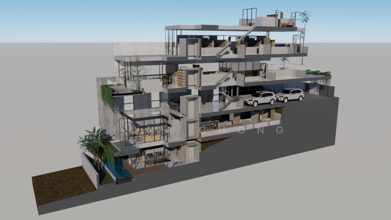 Brand New 6-Level Designer Home at Kembangan | Lift | Pool | 5+1 Ensuite Corner Terrace For Sale at S$ 10,500,000 | PropertyGuru Singapore - Exterior