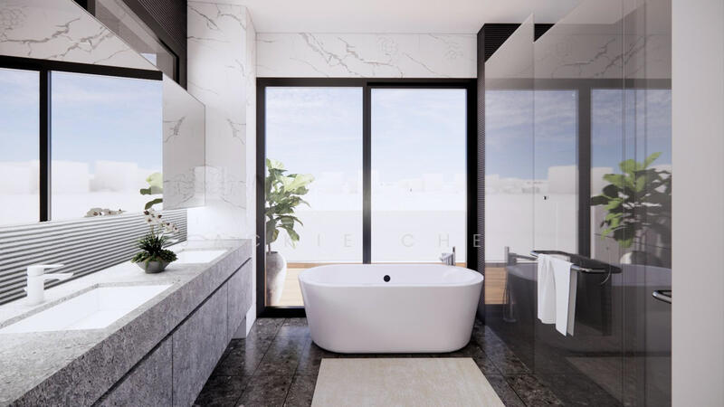 ❤️GIANT⚡️Brand New 5 Lvls Semi-D in Kovan w Pool, Jacuzzi, Attic & Lift Corner Terrace For Sale at S$ 8,200,000 | PropertyGuru Singapore - Bathroom