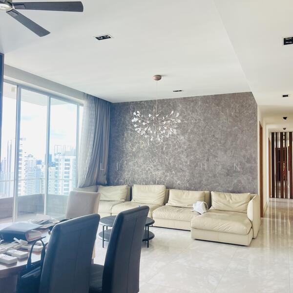 Ardmore II, 2 Ardmore Park, 4 Bedrooms, 2,024 sqft, Condominium For Rent, by Adeline Chin, 500054356 - Living Room - PropertyGuru.com.sg