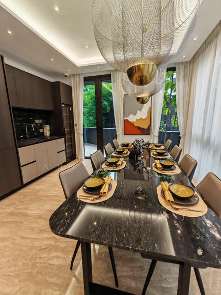 Brand New 3.5 + M Storey Semi-D @ Orchard Fernhill Road Dalvey Road Nassim Road Stevens Close Semi-Detached House For Sale at S$ 14,380,000 | PropertyGuru Singapore - Dining Room