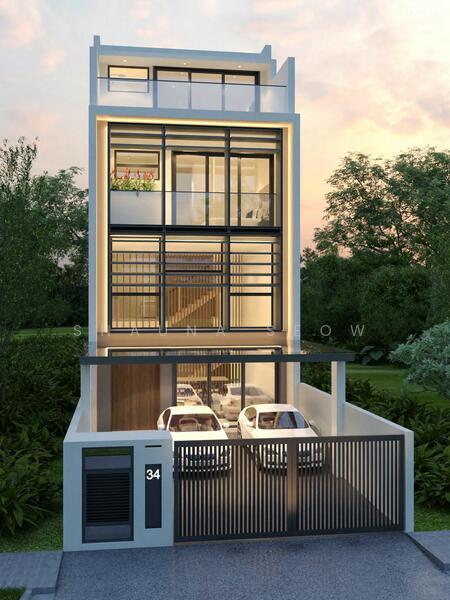 Brand New Freehold 2.5 Storey + Mezzanine Interterrace ❤️ TOP 2026 Terraced House For Sale at S$ 6,680,000 | PropertyGuru Singapore - Exterior