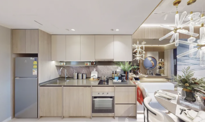 CHEAPEST FH 3BR! Condo @ EC Pricing Below $19xx PSF, Changi Airport / Changi Village, 3 Bedrooms, 1,055 sqft, Condominium For Sale, by Julianna Foo, 500054506 - Kitchen - PropertyGuru.com.sg