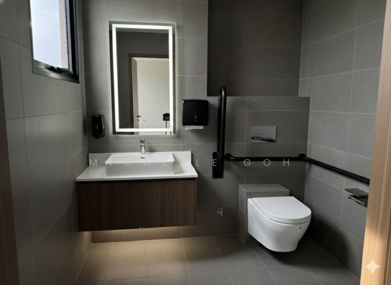 Stellar @ Tampines, 12 Tampines North Drive 4, 800 sqft, Factory / Workshop (B2) For Rent, by Michelle Goh, 500054698 - Bathroom - CommercialGuru.com.sg
