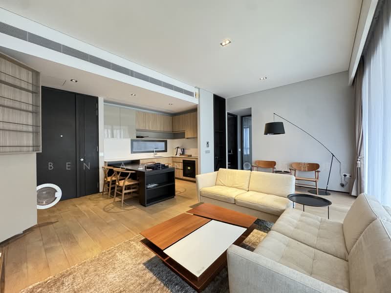 OUE Twin Peaks, 33 Leonie Hill Road, 2 Bedrooms, 1,055 sqft, Condominium For Rent, by Benjamin Yeo 杨昔炜, 500055005 - Living Room - PropertyGuru.com.sg