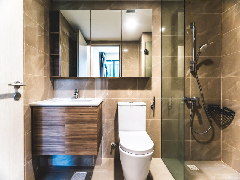 Treasure at Tampines, 17 Tampines Lane, 2 Bedrooms, 678 sqft, Condominium For Rent, by Christopher Silver, 500055021 - Master Bathroom - PropertyGuru.com.sg