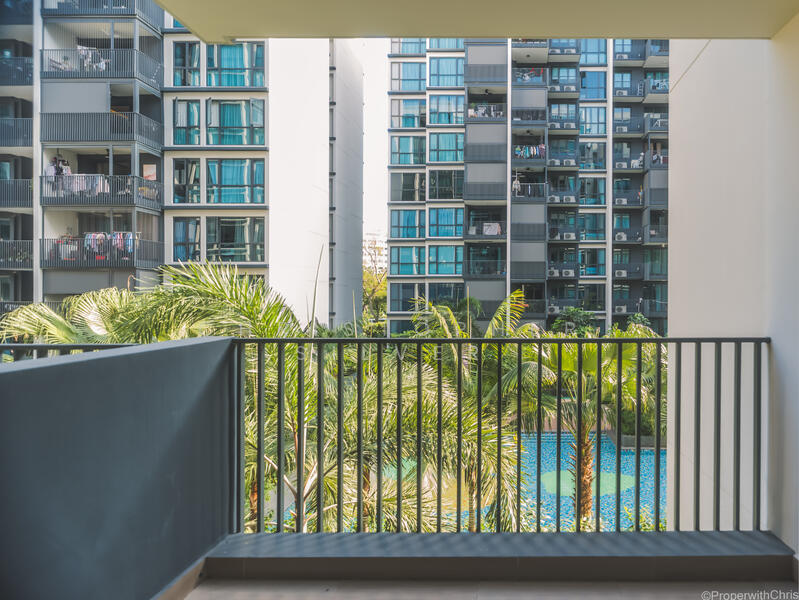 Treasure at Tampines, 17 Tampines Lane, 2 Bedrooms, 678 sqft, Condominium For Rent, by Christopher Silver, 500055021 - Balcony - PropertyGuru.com.sg