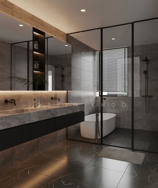 🏠 District 19 Luxury Brand New Corner Terrace Home at Serangoon Gardens🌿 Corner Terrace For Sale at S$ 8,300,000 | PropertyGuru Singapore - Bathroom