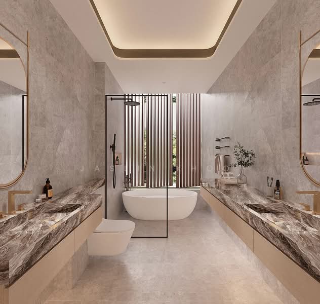 🏠 District 19 Luxury Brand New Corner Terrace Home at Serangoon Gardens🌿 Corner Terrace For Sale at S$ 8,300,000 | PropertyGuru Singapore - Bathroom