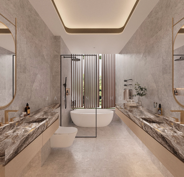 🏠 District 19 Luxury Brand New Semi Detached Home at Serangoon Gardens🍀 Semi-Detached House For Sale at S$ 9,500,000 | PropertyGuru Singapore - Bathroom