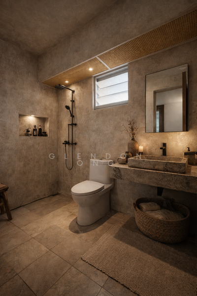 227A Sumang Lane HDB Flat For Sale at S$ 658,888 | PropertyGuru Singapore - Master Bathroom Render