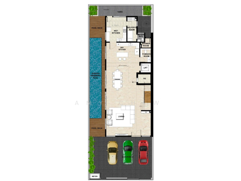 Masterpiece crafted by a Renowned Luxury Developer - Mezzanine Pool and Home Lift Semi-Detached House For Sale at S$ 9,800,000 | PropertyGuru Singapore